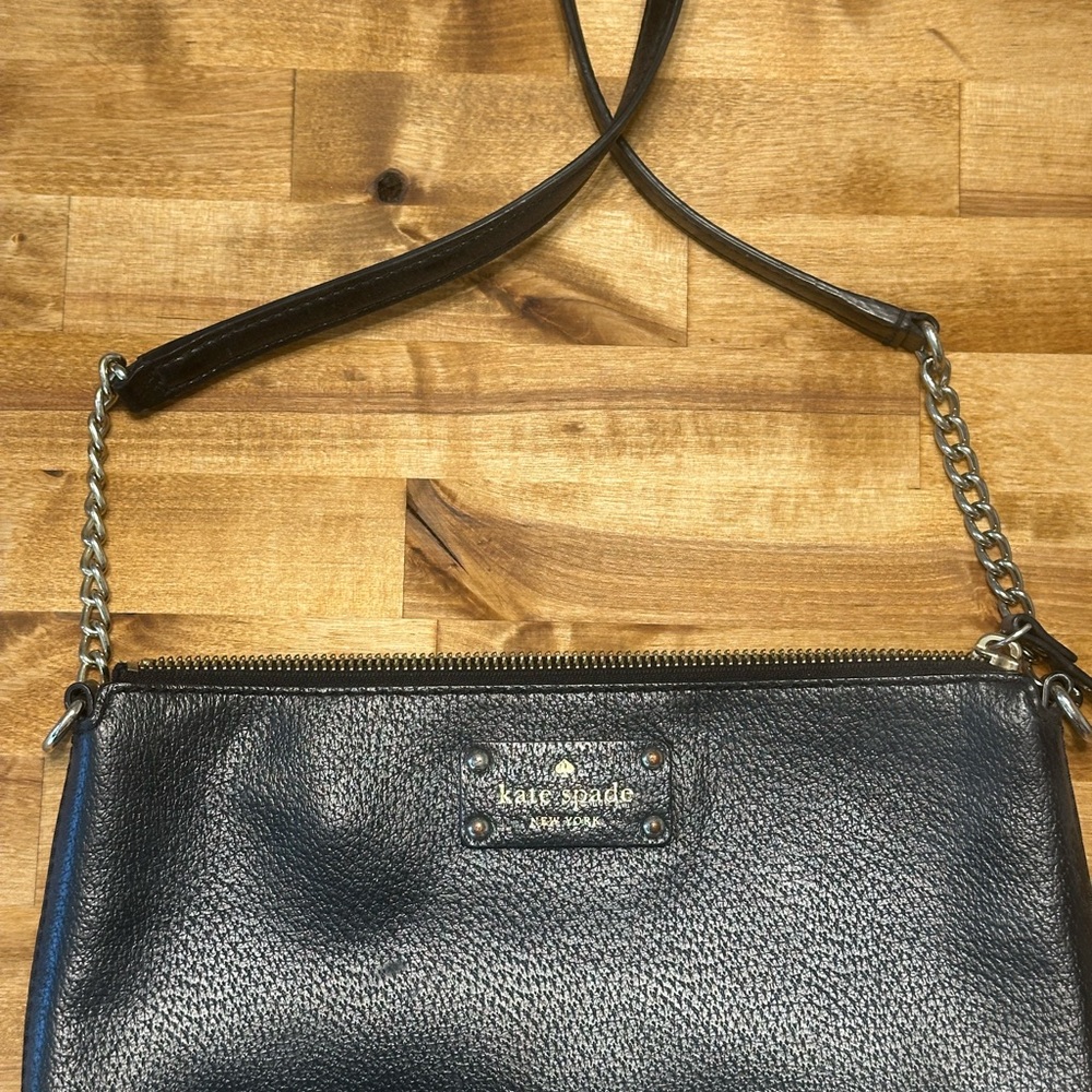 Kate Spade Black Crossbody Bag with Chain Strap